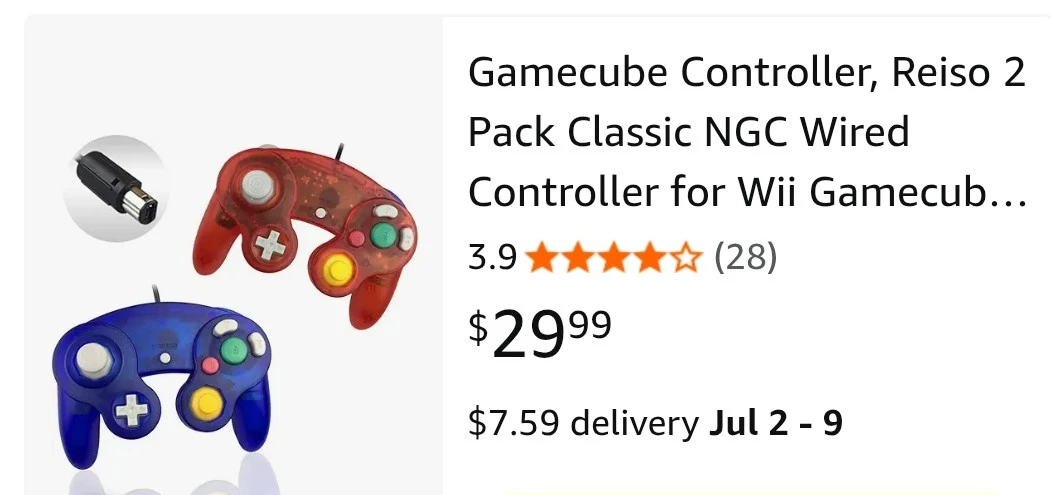 GameCube Controller 2 Pack (Blue & Red) - photo 2