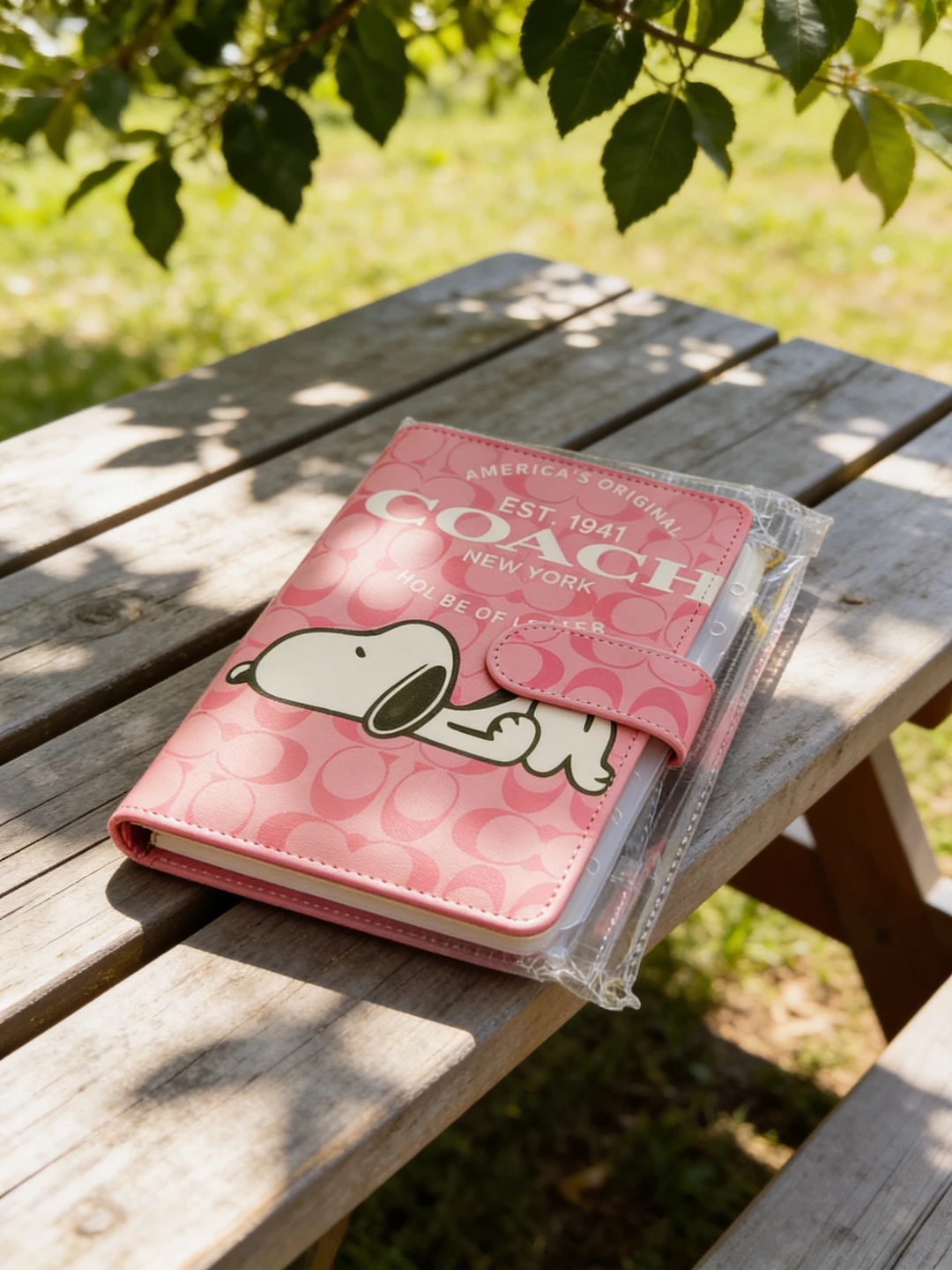 COACH x Snoopy Pink Planner/Notebook Cover - photo 3