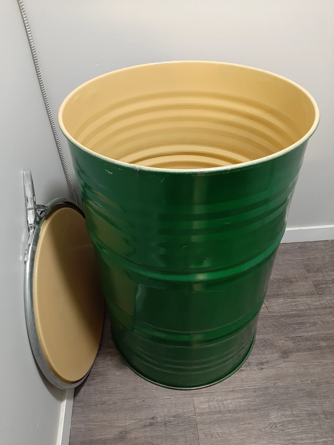 Green Metal Drum/barrel with Lid, Food Grade - photo 2