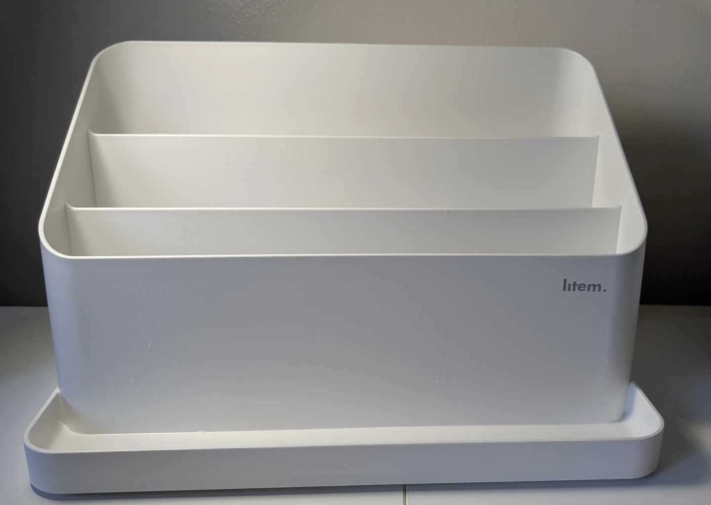 Litem. White Desk Organizer