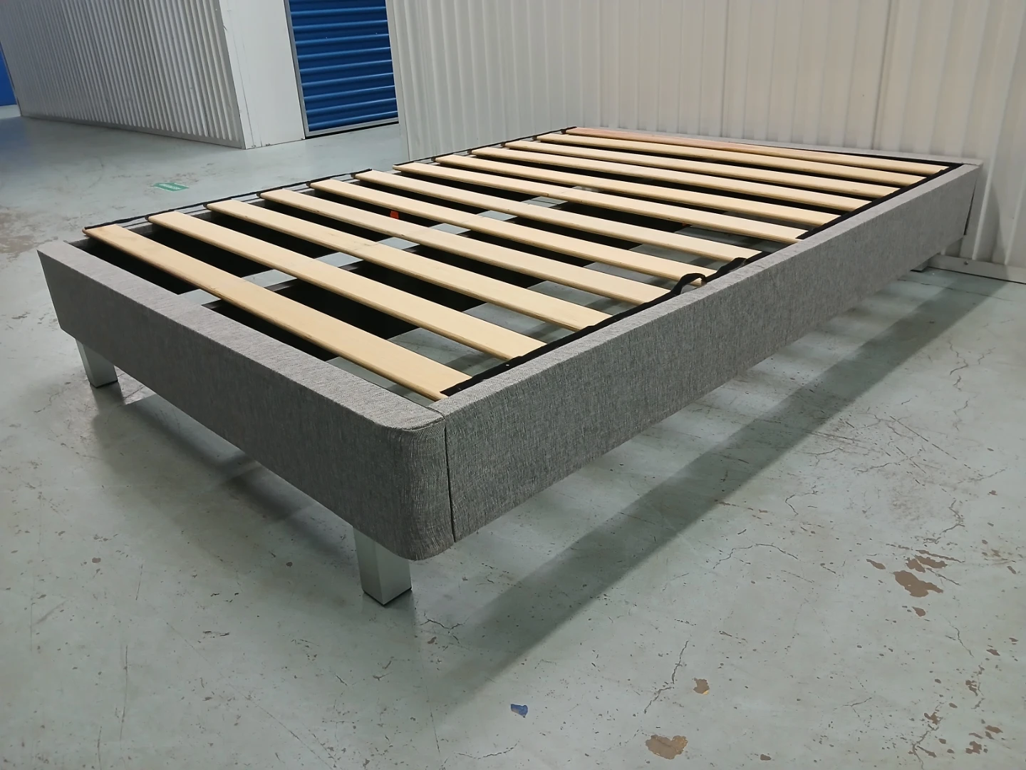 Full size Upholstered Bed Frame with Slats - photo 4