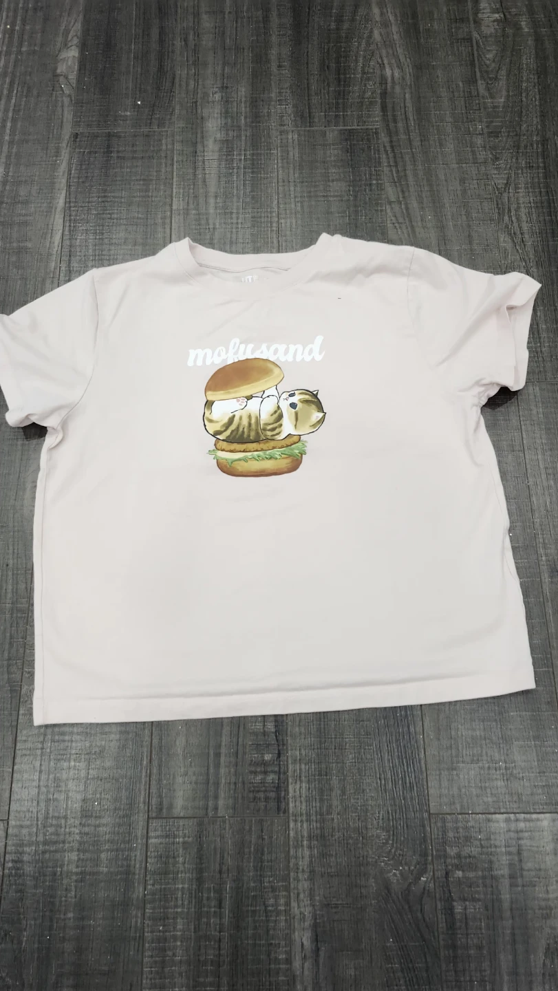 Mofusand Cat Burger T-Shirt