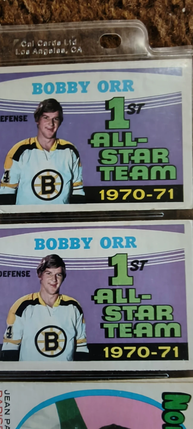 Vintage Hockey Cards Collection Bobby Orr