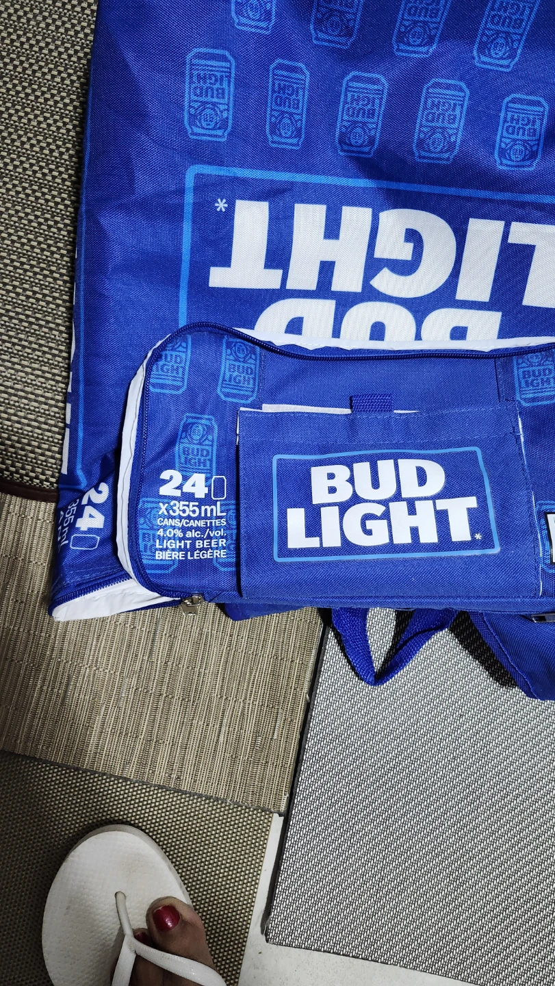 Bud Light Blue Backpack Cooler Bag