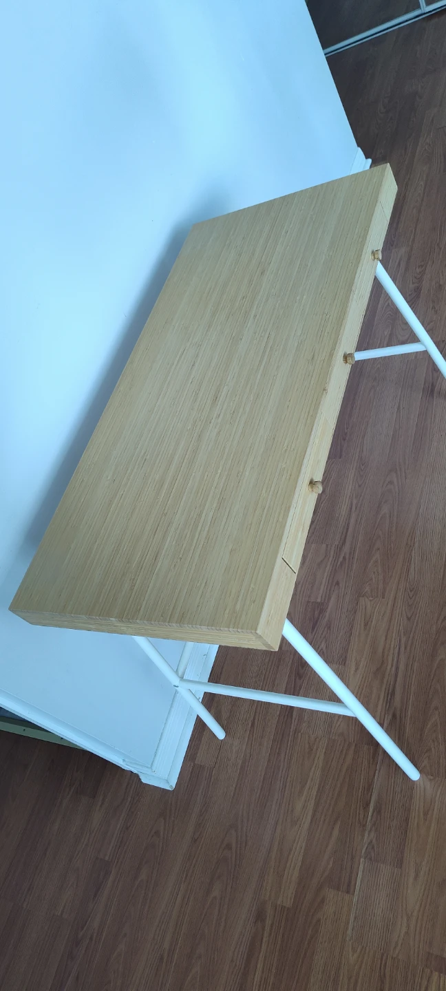 Bamboo desk with three drawers - photo 5