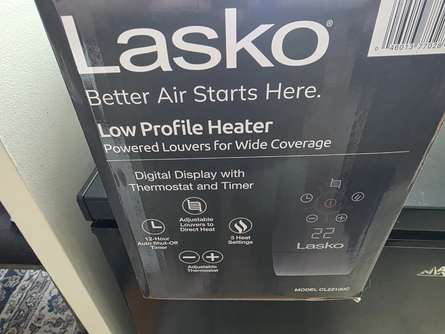 Lasko Low Profile Heater - photo 2