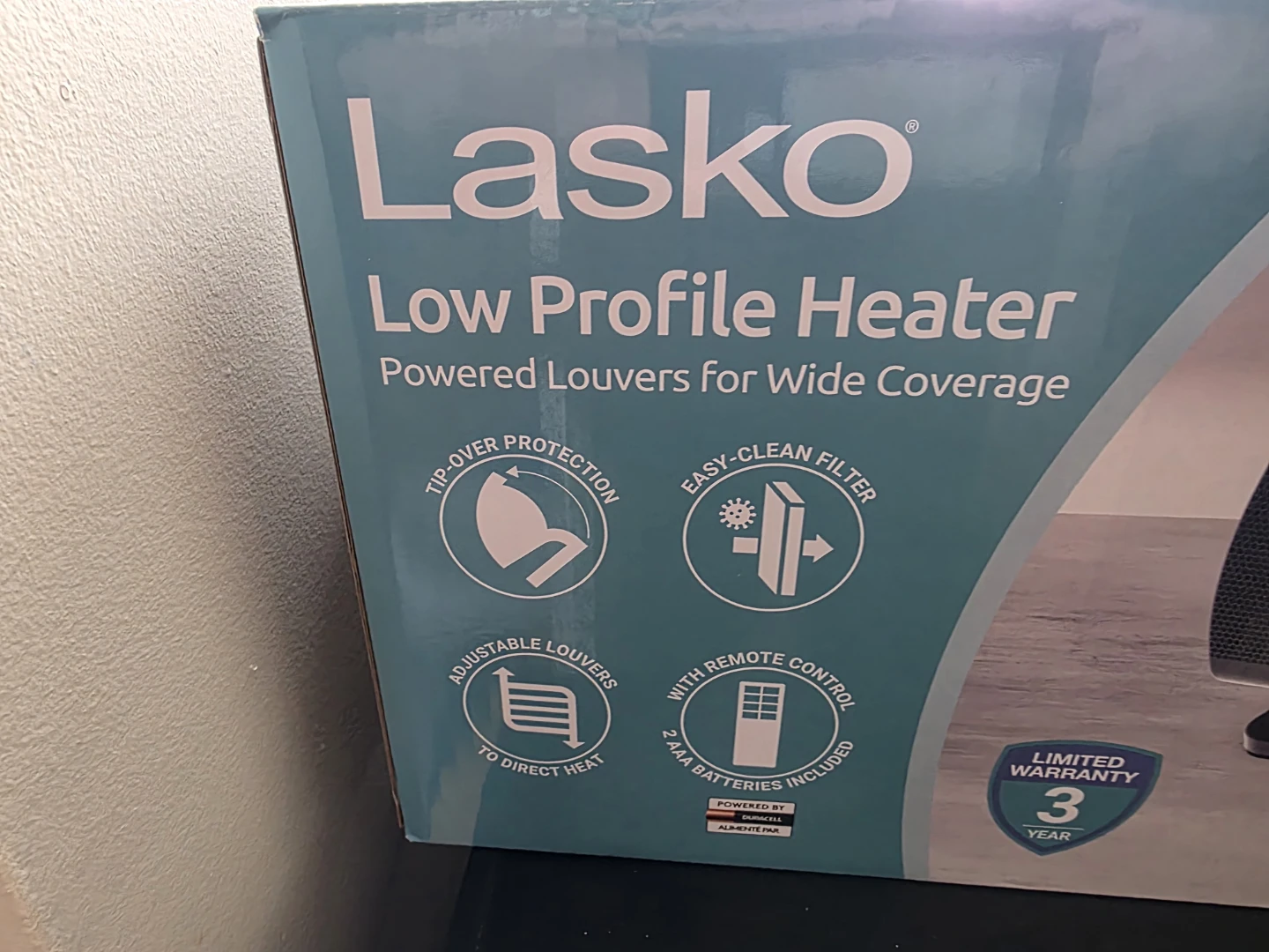 Lasko Low Profile Heater - photo 3