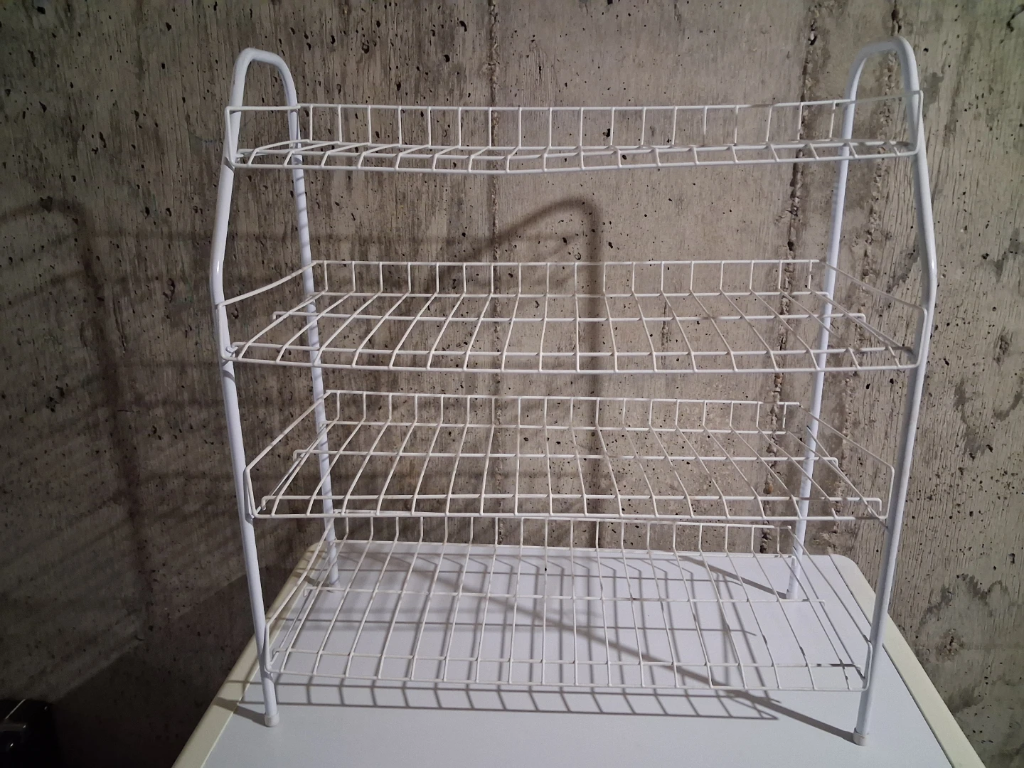 White 3-Tier Wire Rack Shelf
