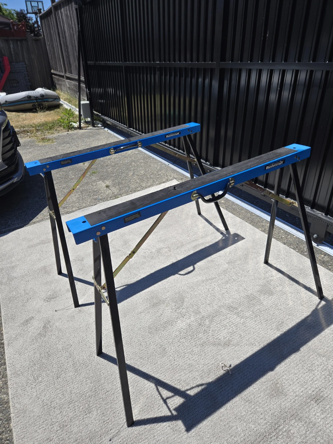 2 canadian tire mastercraft sawhorses