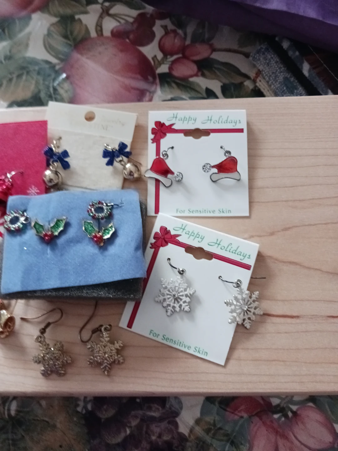 Collection of Festive Christmas Earrings - photo 2