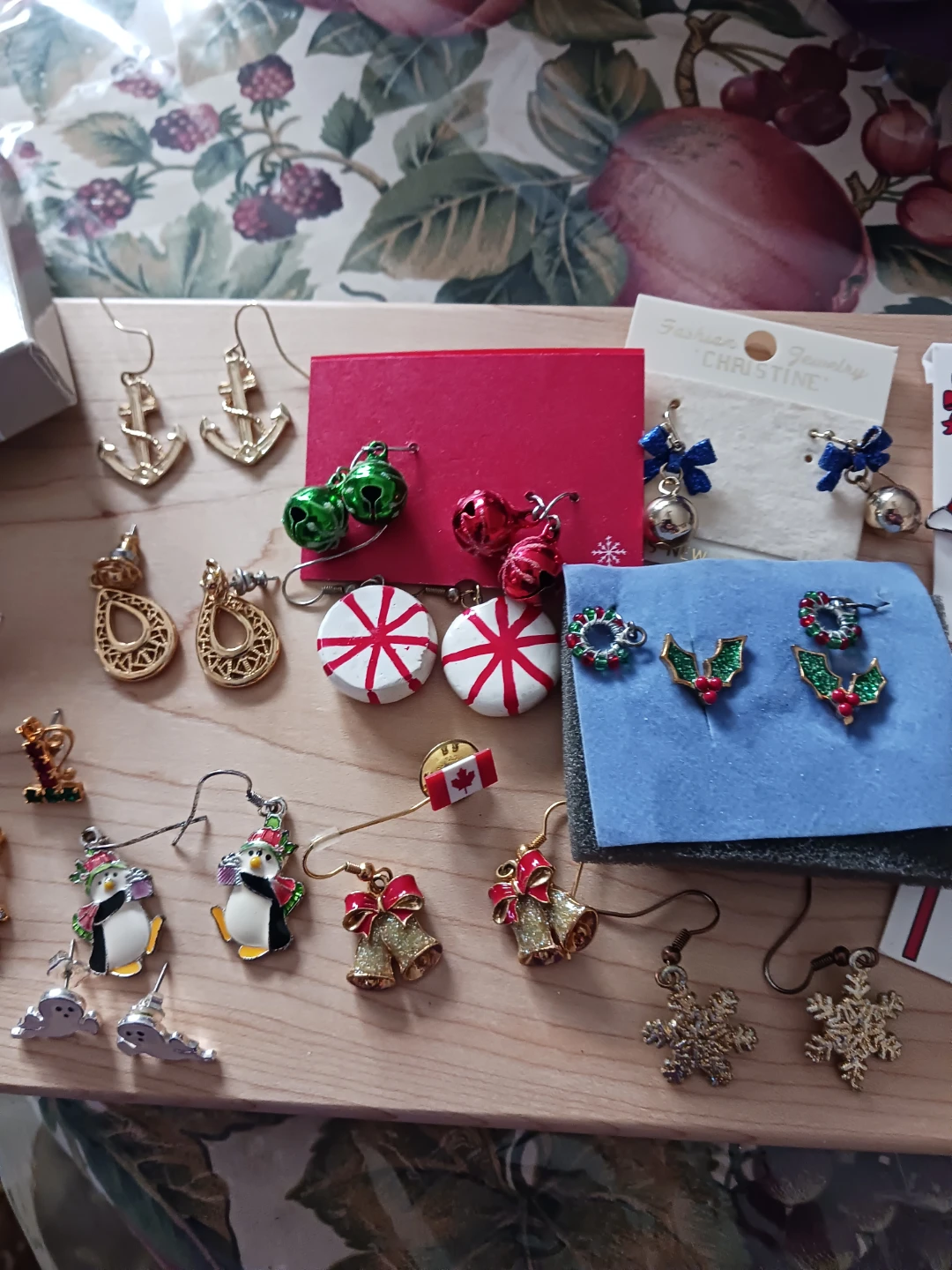 Collection of Festive Christmas Earrings - photo 3