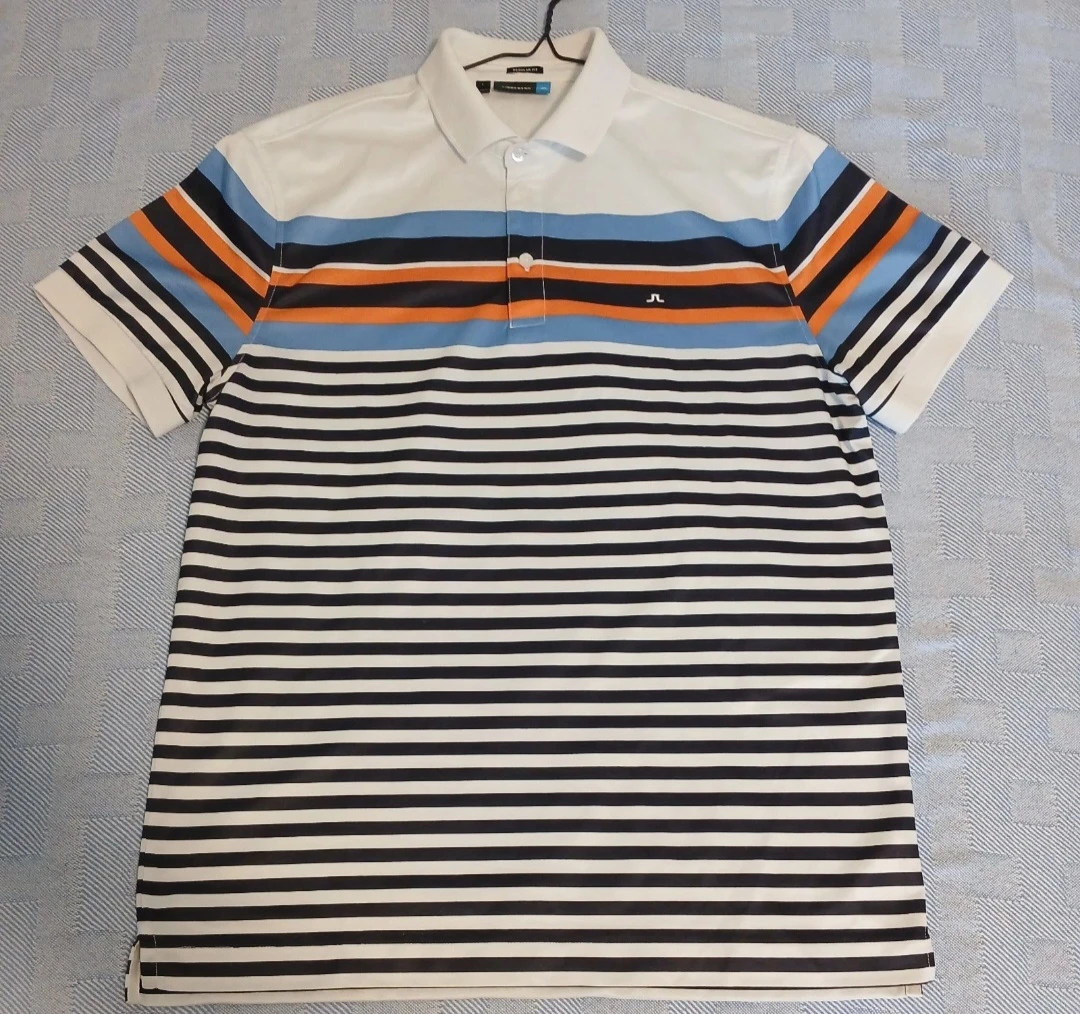 J.Lindeberg Regis Slim Polo Shirt Men’s Size Large Golf