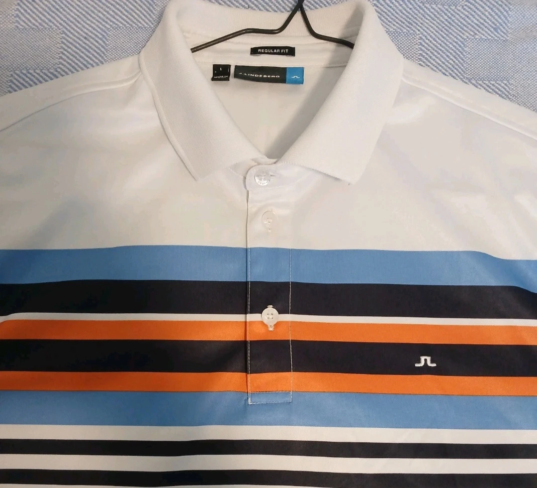 J.Lindeberg Regis Slim Polo Shirt Men’s Size Large Golf - photo 5