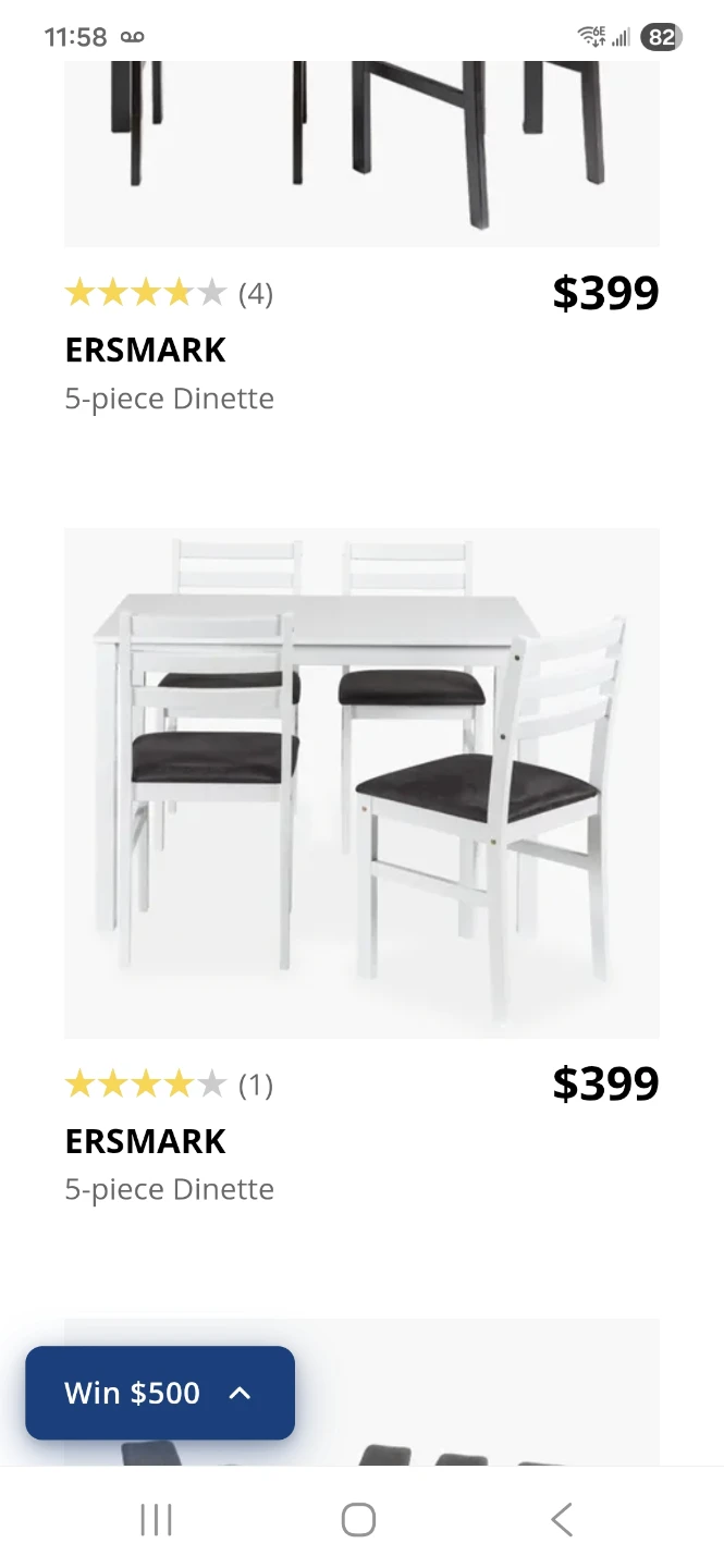 ERSMARK 5-piece Dinette
