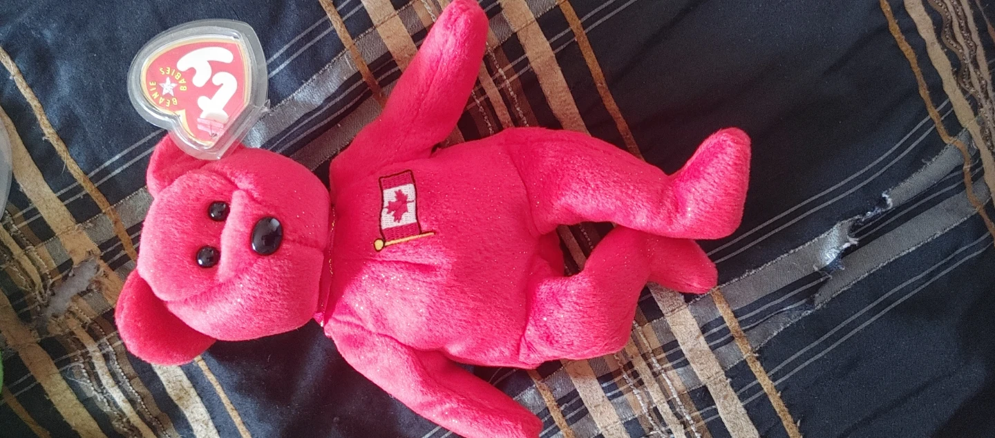 Ty Beanie Baby Canada Bear Plush Toy