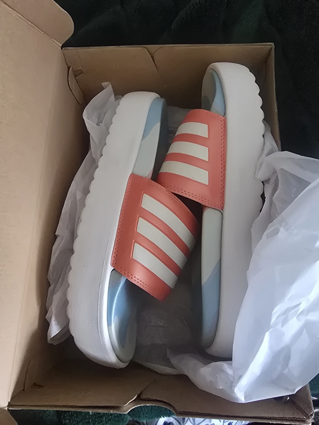 Adidas Adilette Platform Slides Size 10 - photo 2