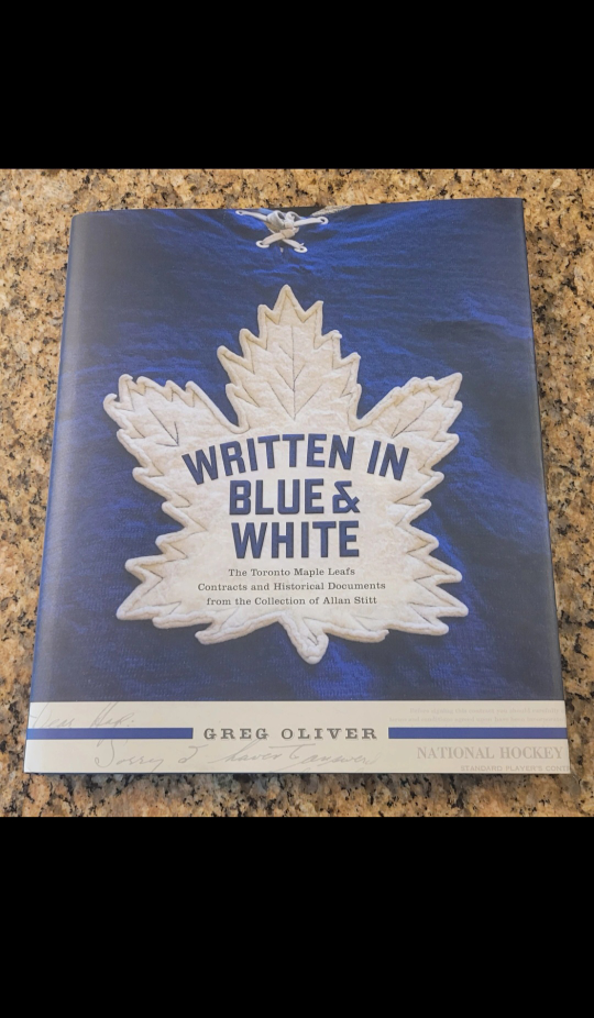 Written in Blue & White: Toronto Maple Leafs Book