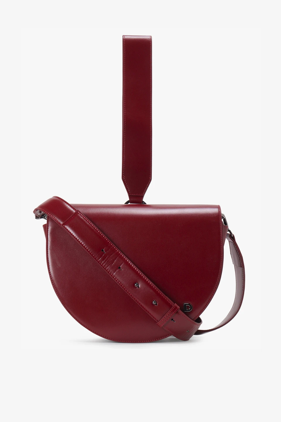 DANIER Leather Shoulder Bag - Burgundy