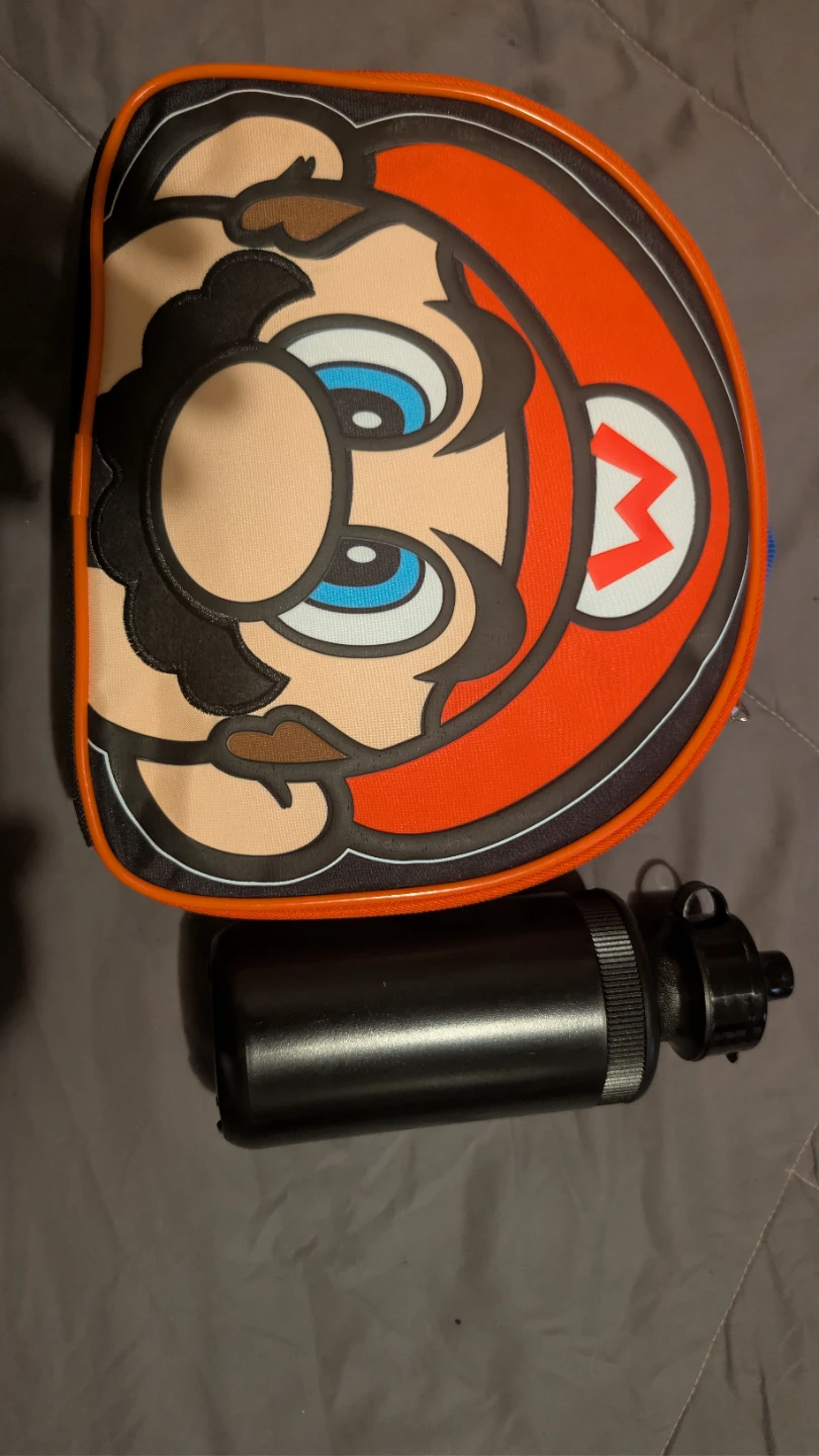 Nintendo Mario Lunch Bag with Water Bottle