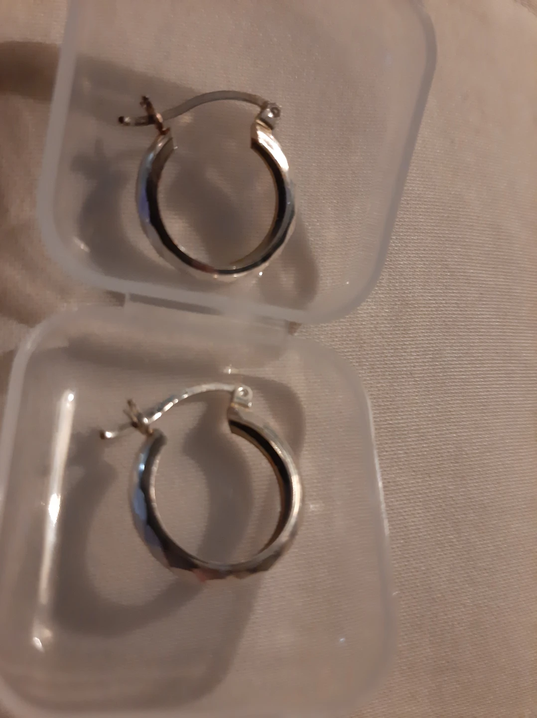 Silver Hoop Earrings - photo 2