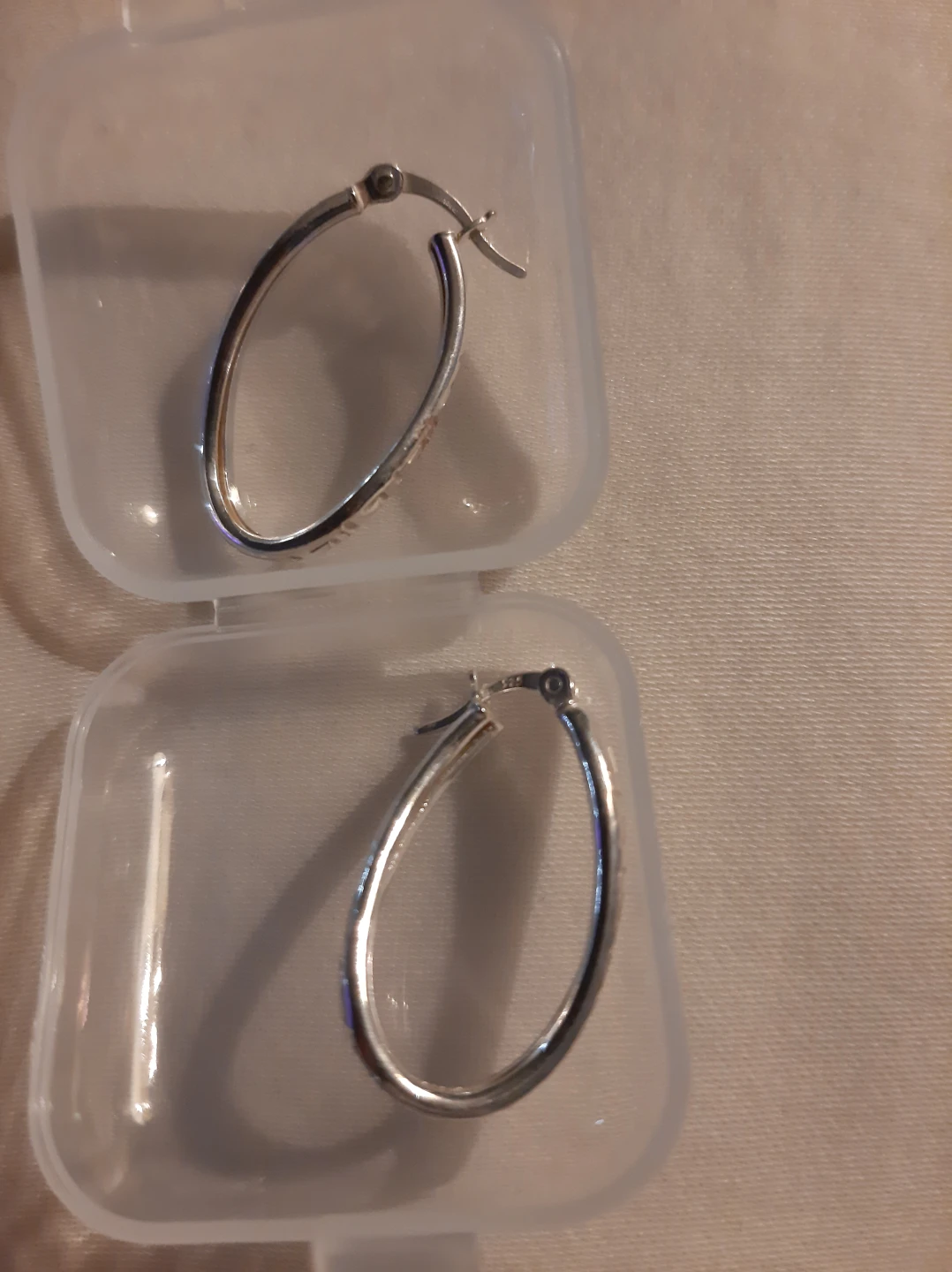 Silver Hoop Earrings - photo 3