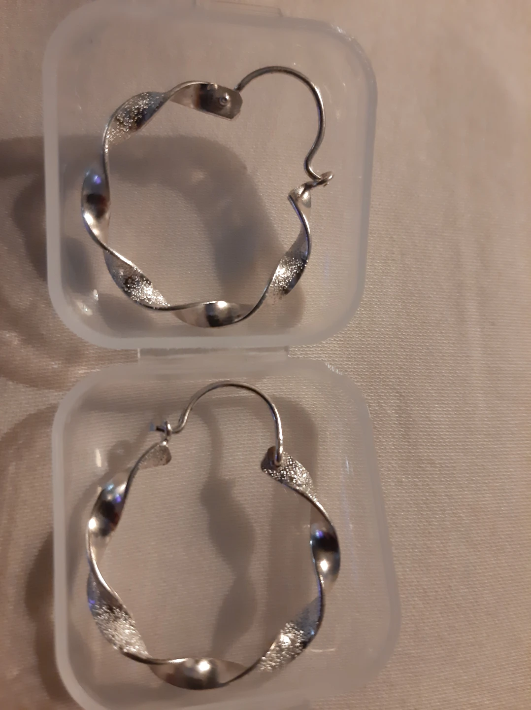 Silver Hoop Earrings - photo 4