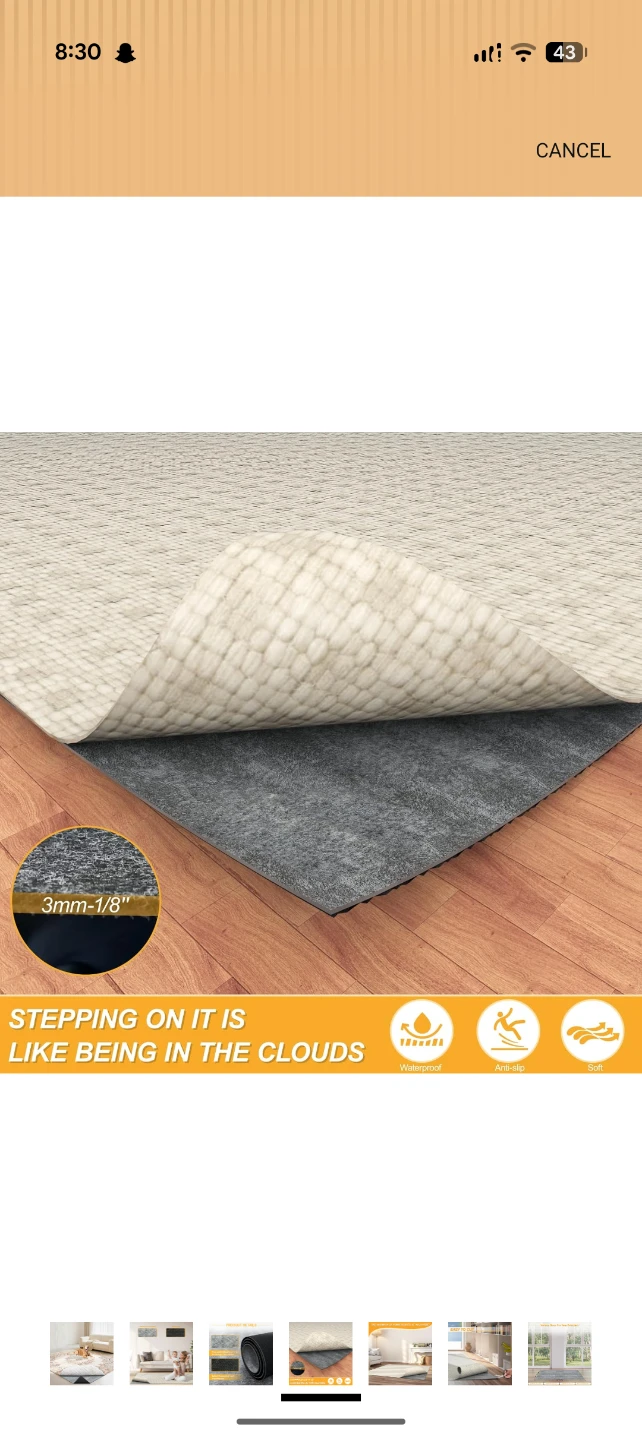 Grey Area Rug 10' x 14' - photo 2