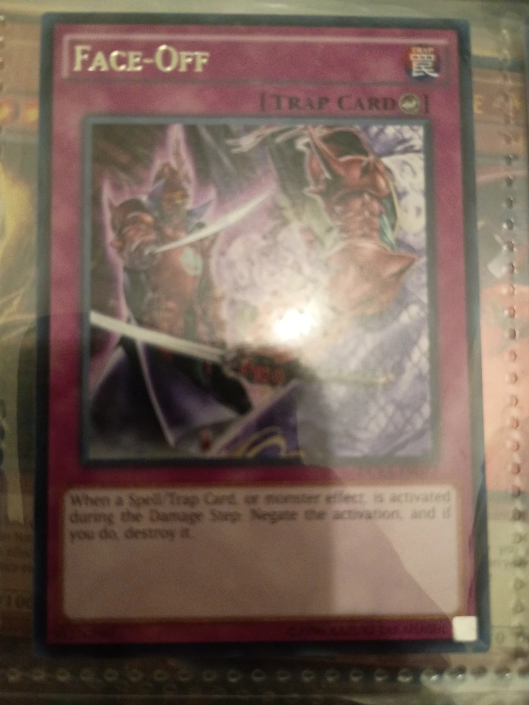 Yu-Gi-Oh! "Face-Off" Trap Card⚽