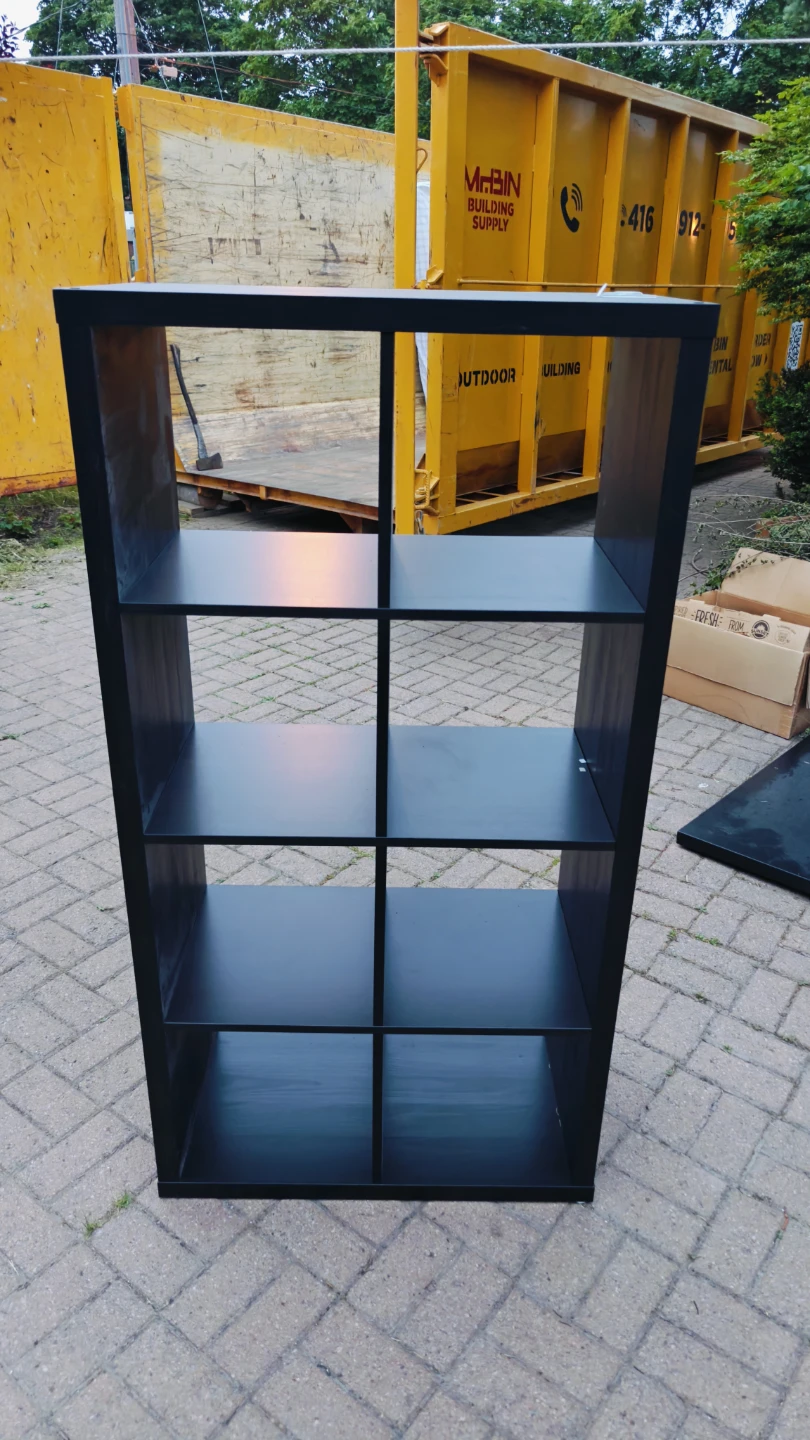 IKEA KALLAX Shelf Unit - Black-Brown
