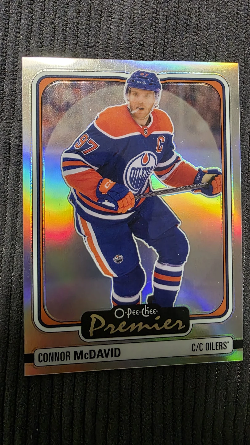O-Pee-Chee Premier Connor McDavid Hockey Card