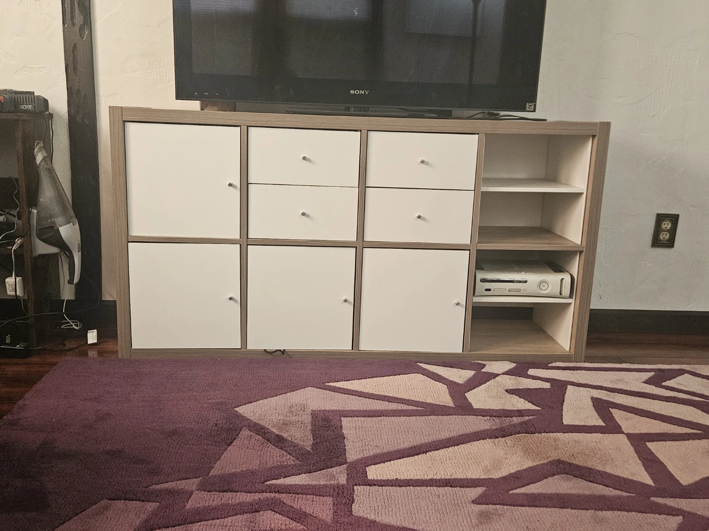 IKEA KALLAX Shelving Unit with Doors and Drawers