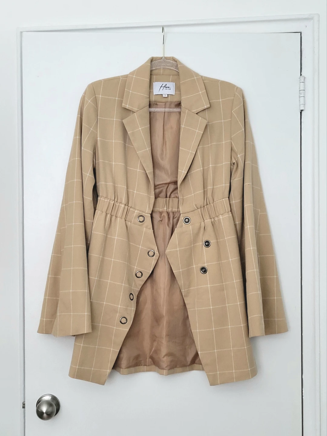 Hoss × NA-KD Beige Blazer Dress - photo 2
