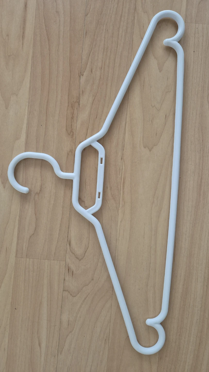 Set of 15 White Plastic Hangers - photo 2