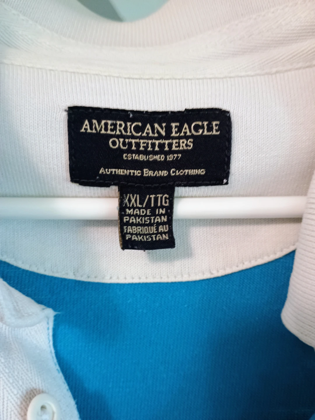 ⚽  American Eagle Outfitters Striped Rugby Polo Shirt XXL - photo 2