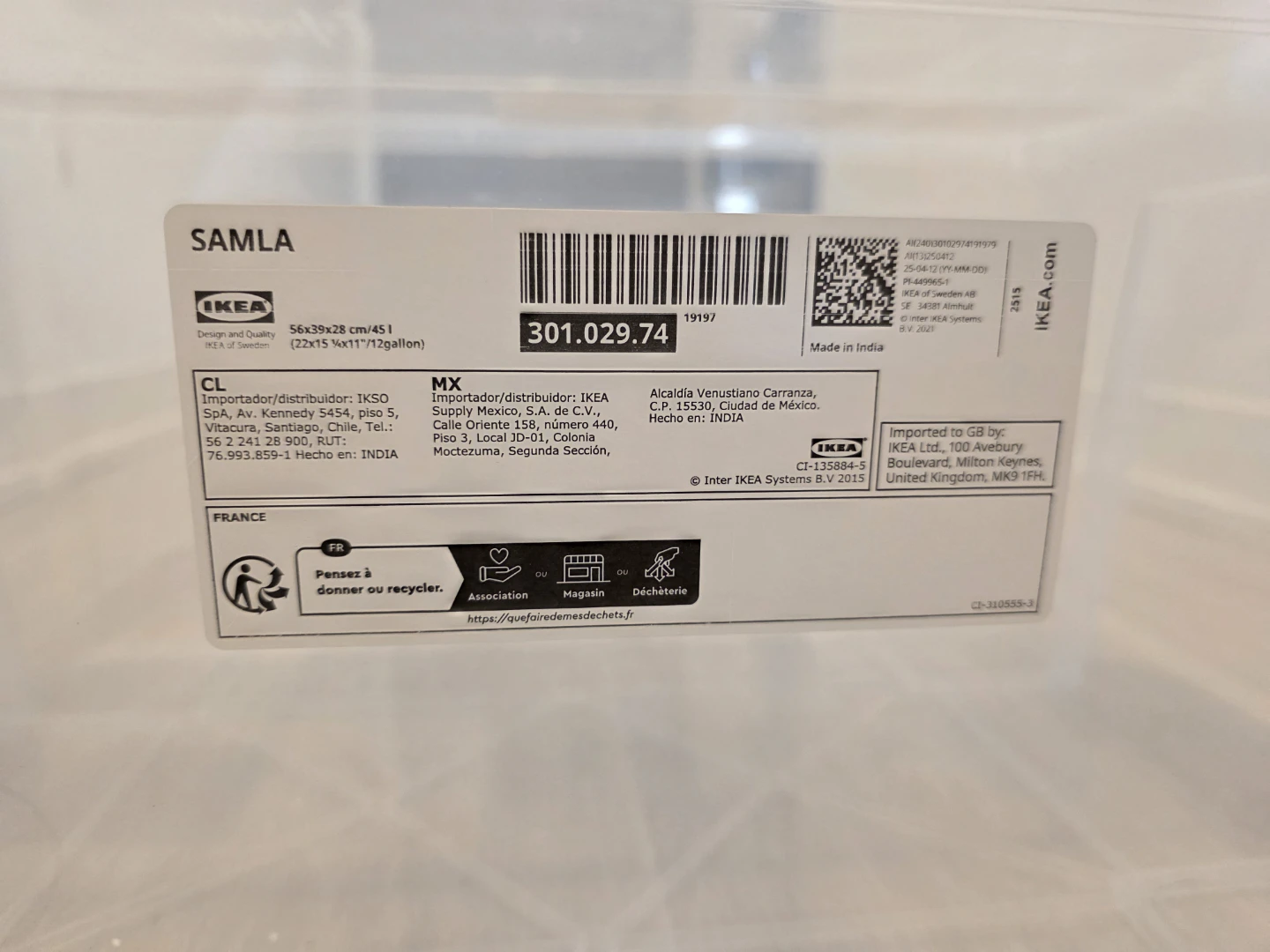 IKEA SAMLA Storage Box $5 - photo 4
