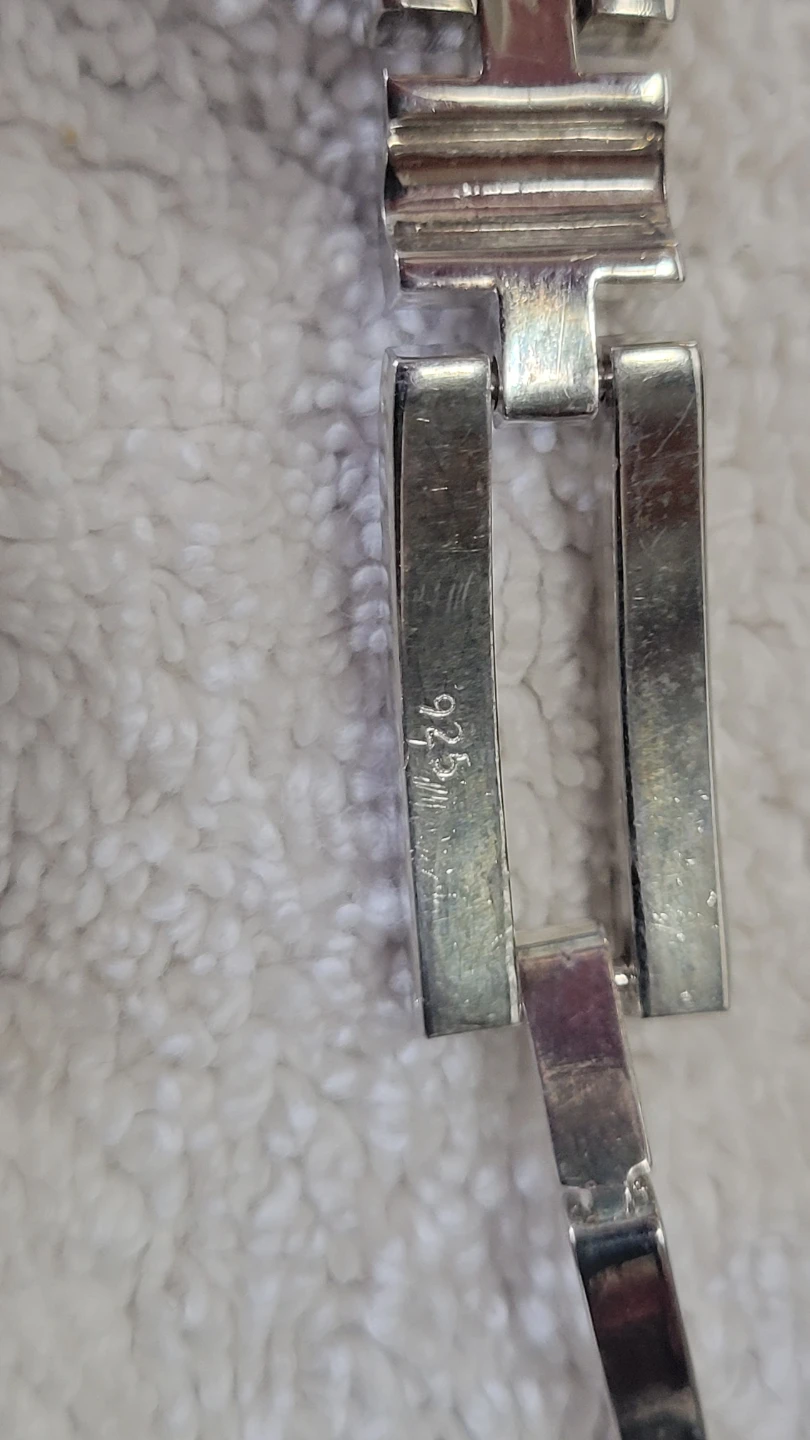 Ladies 7.5" Sterling Silver Bracelet (34.8 grams) - photo 2