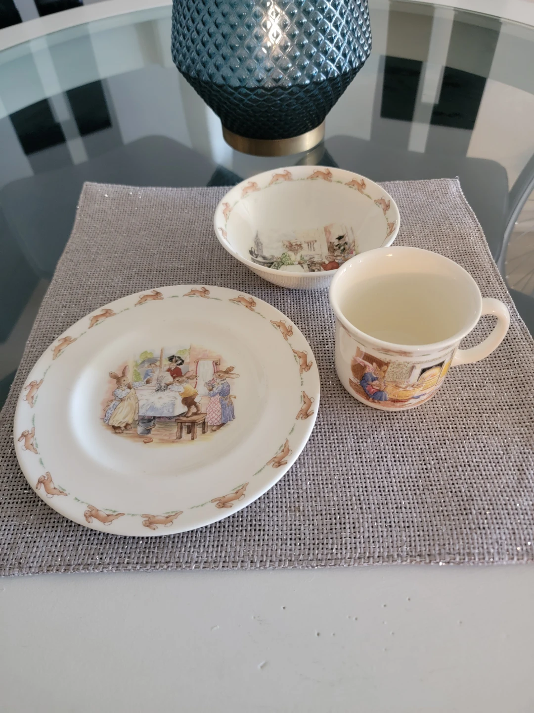 Beatrix Potter Peter Rabbit Dinner Plate and Bowl Set