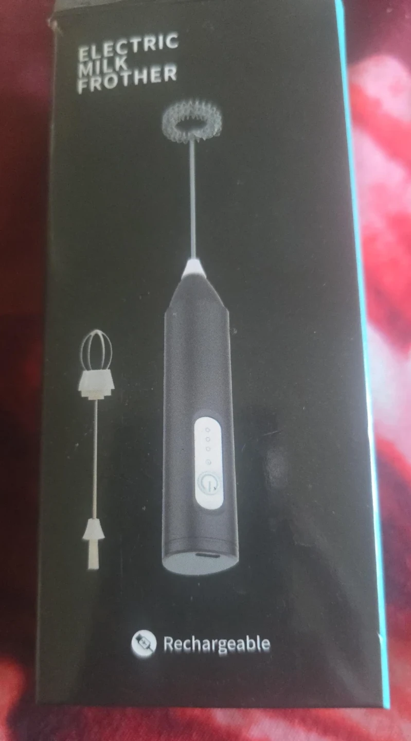 Rechargeable Electric Milk Frother with USB Cable