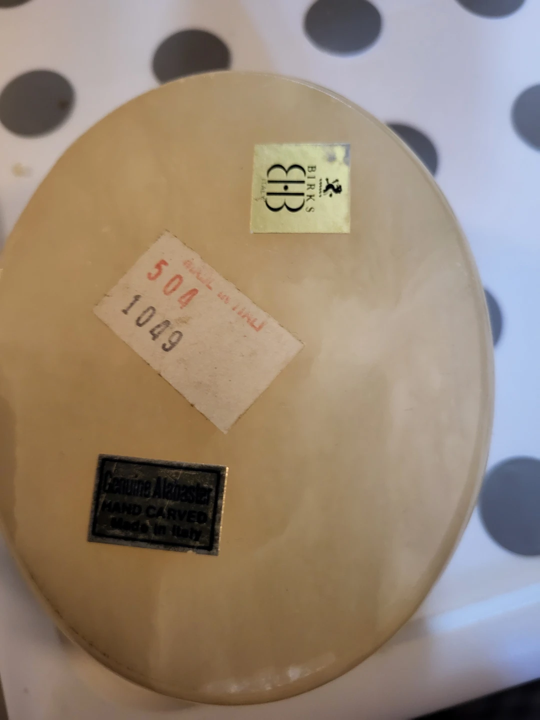 Birks Genuine Alabaster Trinket Box ⚽️ - photo 3