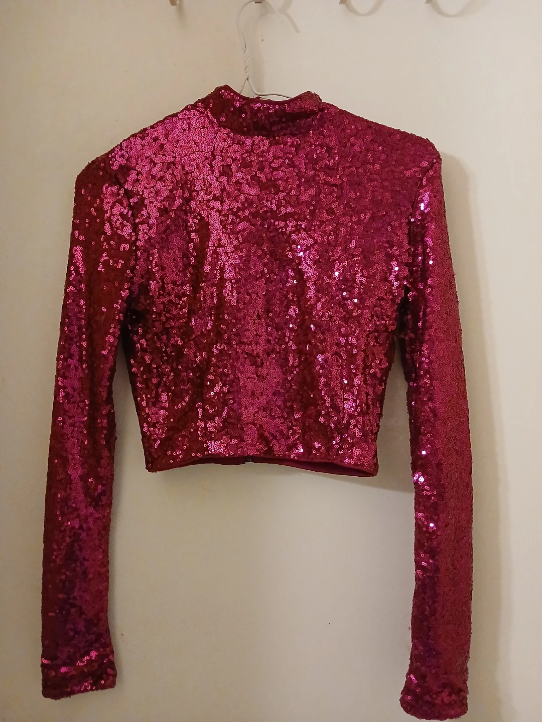 Pink Sparkly Crop Top