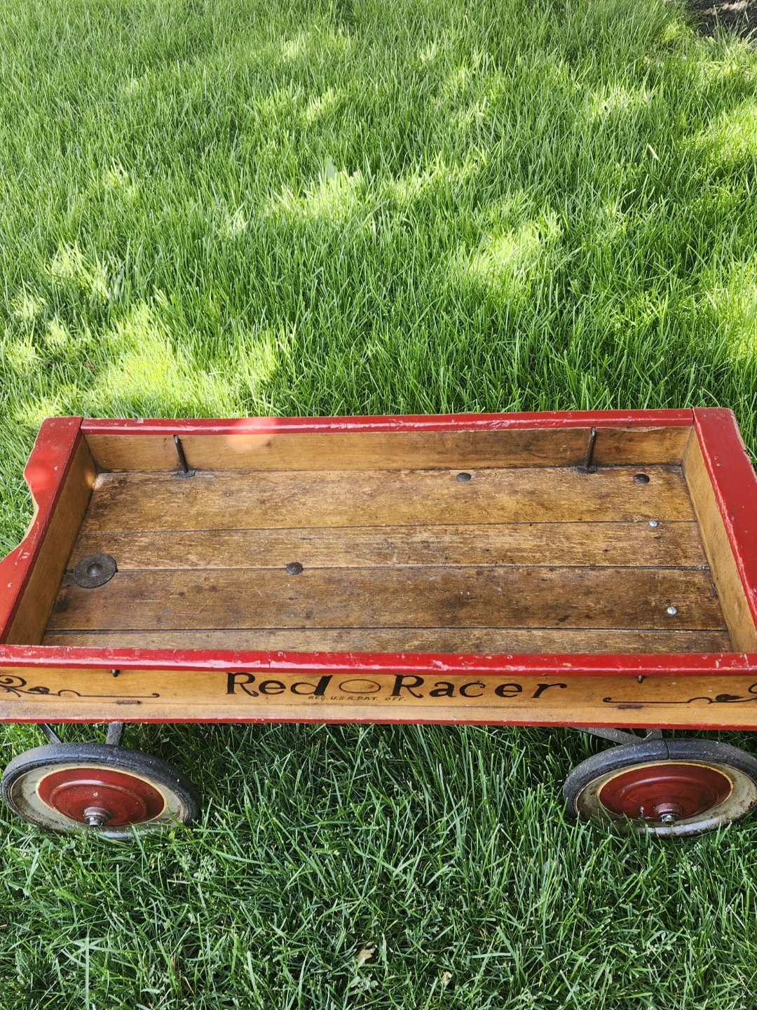 Antique Red Racer Wagon - photo 3