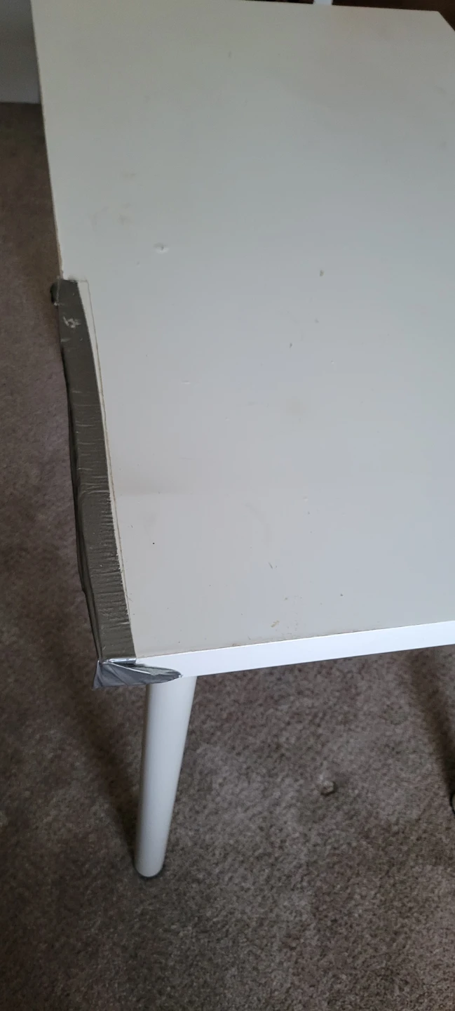 IKEA White Table with White Legs - photo 3