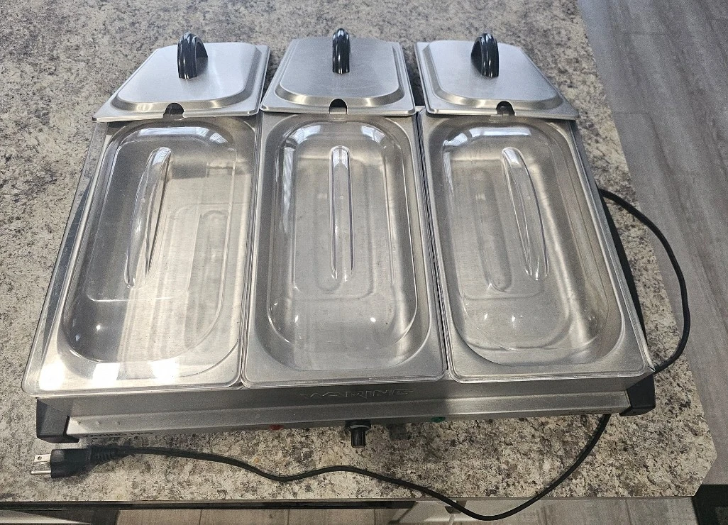 Waring Pro Buffet Server 3-Pan Electric Food Warmer - photo 2