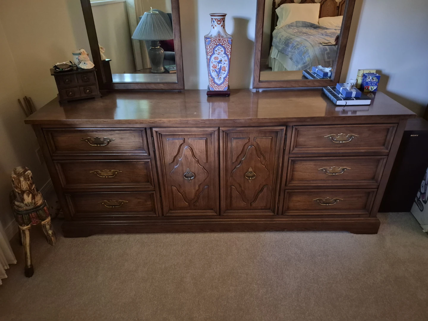 Wooden Dresser with Mirror - photo 3