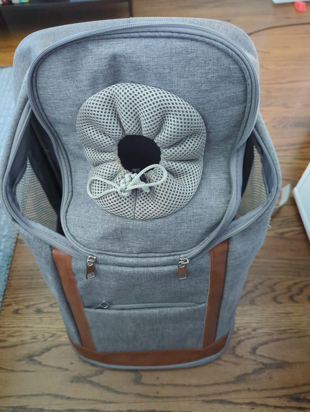 Grey Pet Carrier Backpack - photo 2