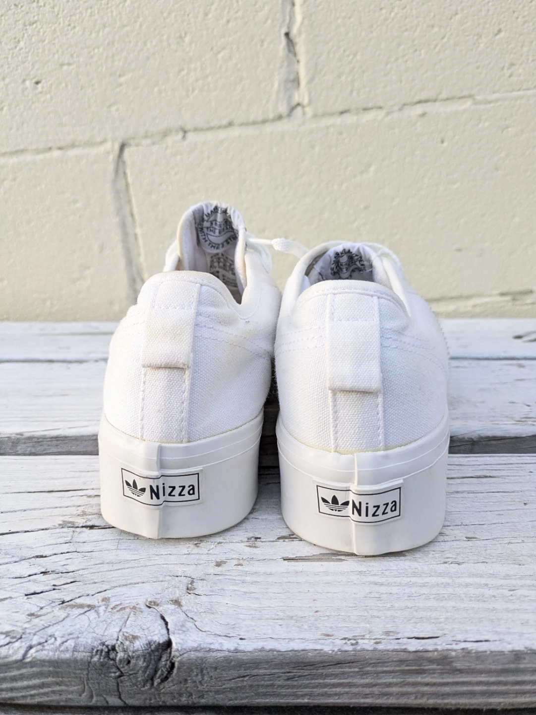 ​👟 Adidas Nizza Platform Sneakers - All White 👟 - photo 4