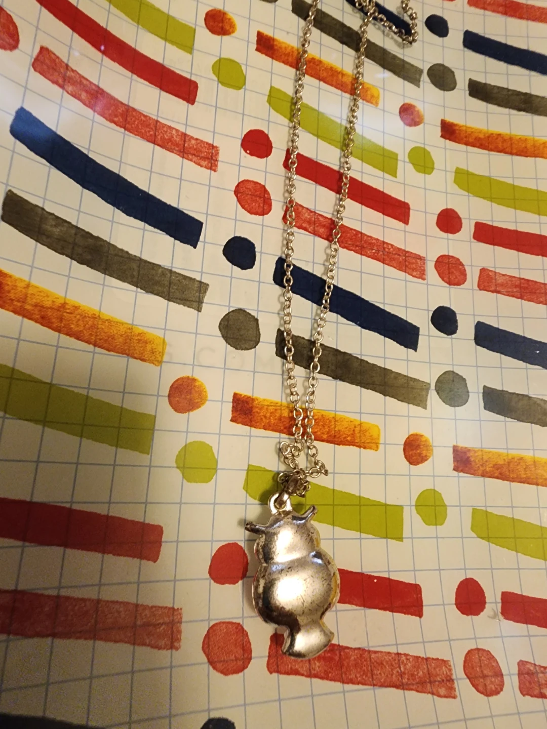 Silver Owl Pendant Necklace - photo 5