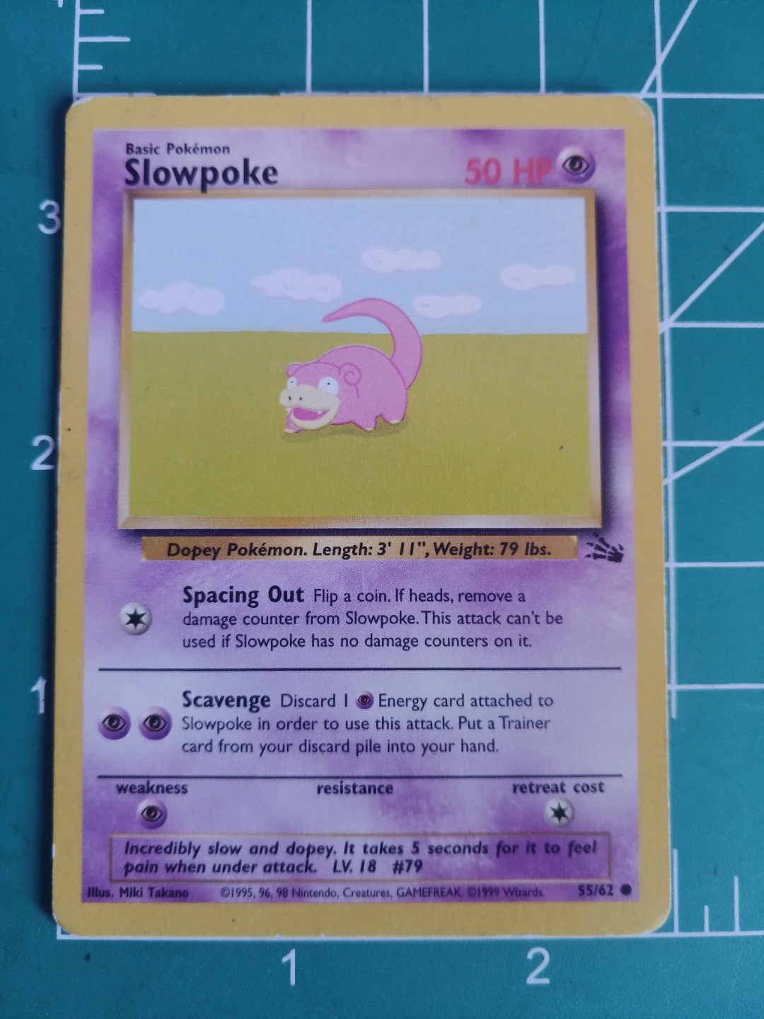 Pokemon Slowpoke Trading Card