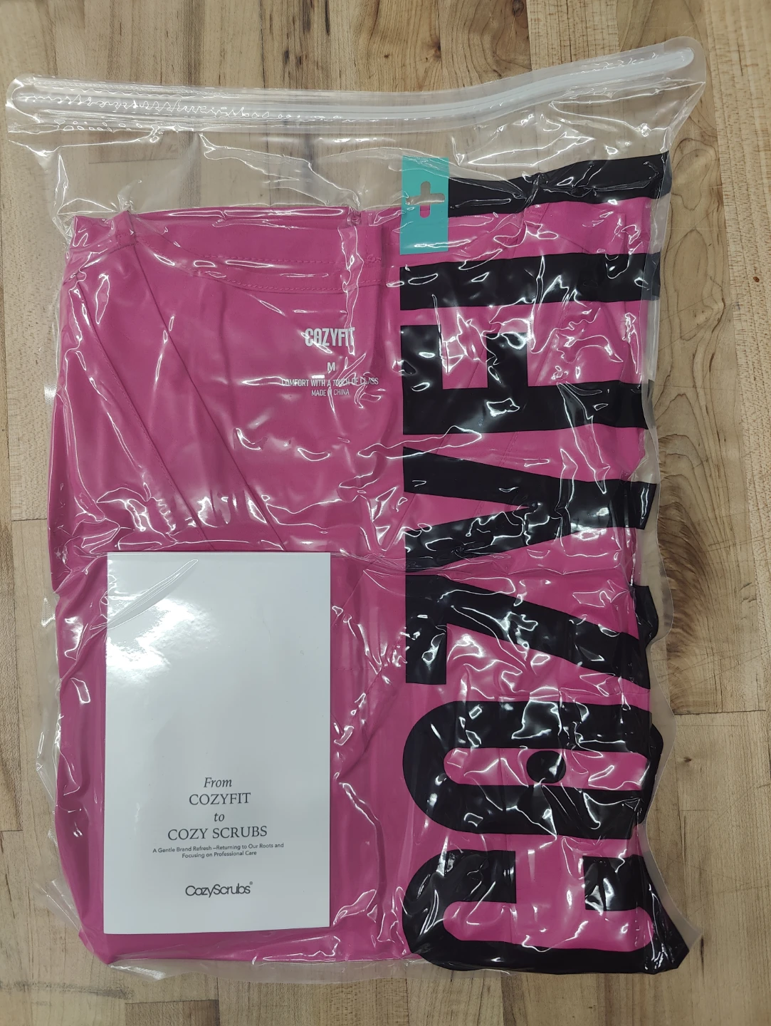 COZYFIT V-Neck Scrub Top - Pink - photo 2