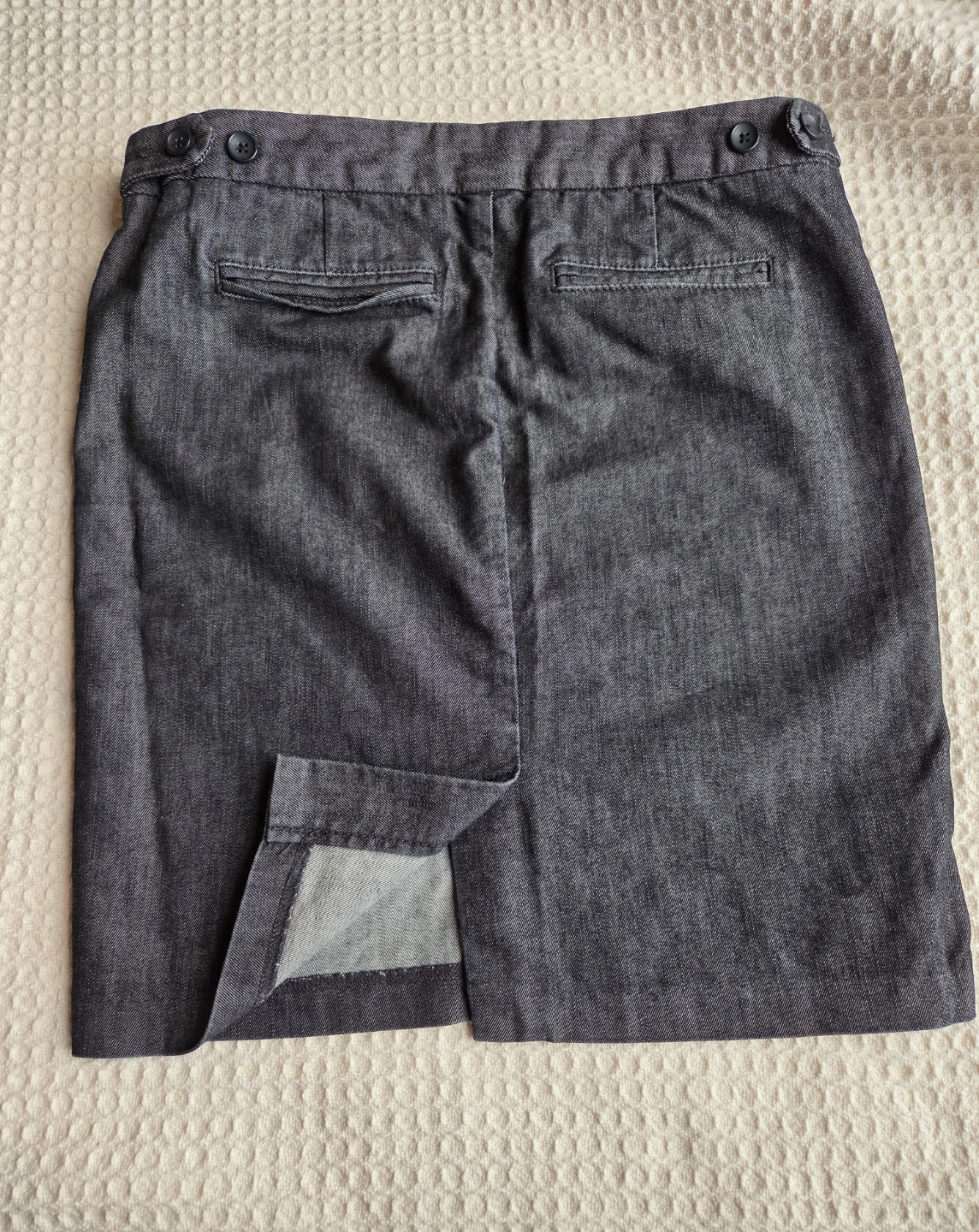 GAP Stretch Denim Skirt Size 4 Straight Casual - photo 2